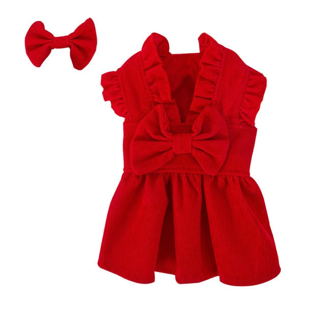 Lisslune | Puppy Bow Dress Set