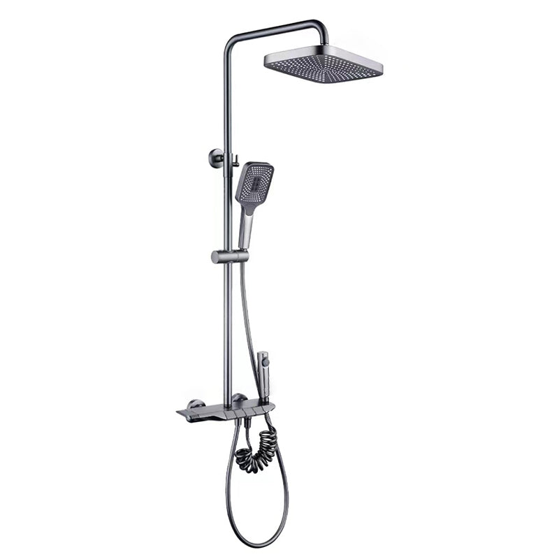 Lisslune | Modern adjustable water flow shower faucet shower arm shower system on the wall