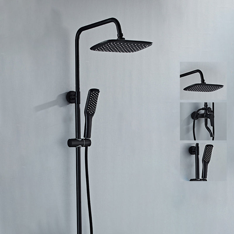 Lisslune | Modern adjustable water flow shower faucet shower arm shower system on the wall
