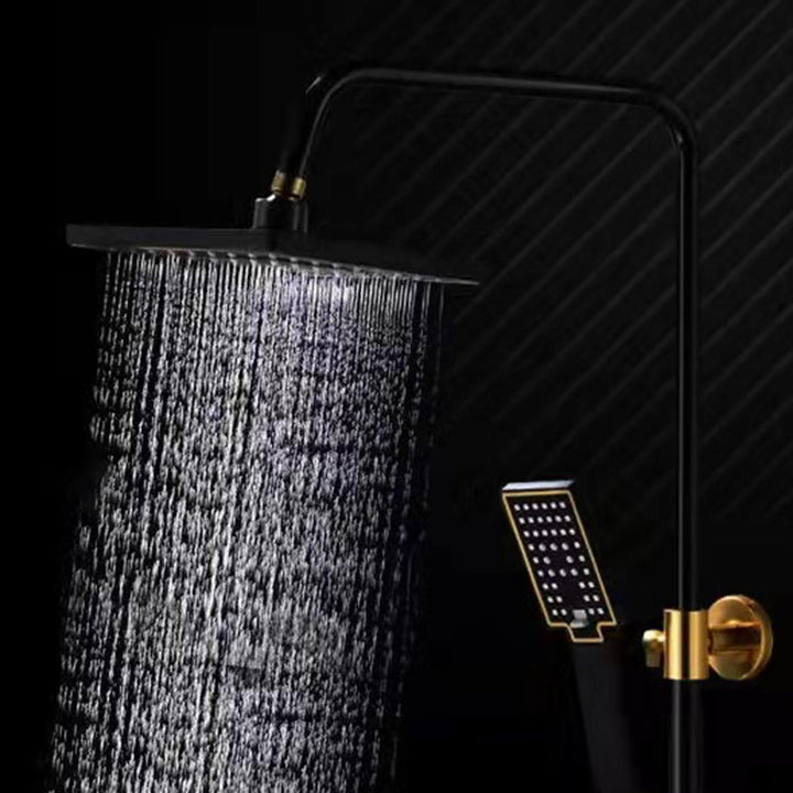 Lisslune | Modern adjustable water flow shower faucet shower arm shower system on the wall