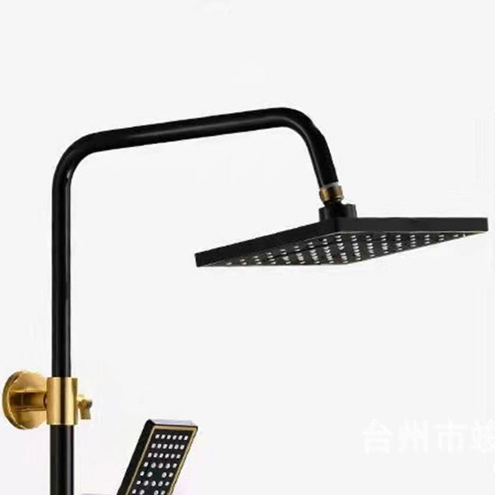 Lisslune | Modern adjustable water flow shower faucet shower arm shower system on the wall