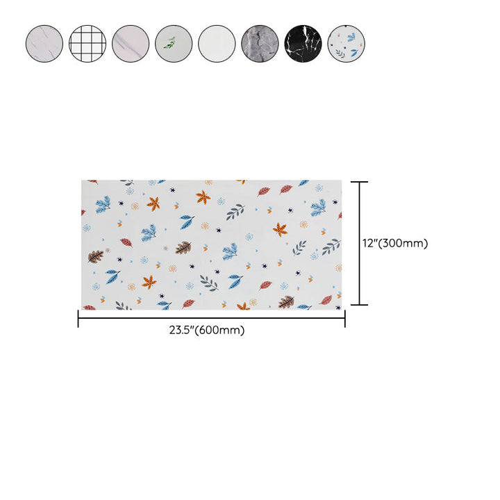 Lisslune | Modern rectangular Peel and Stick back wall tile PVC wallpaper
