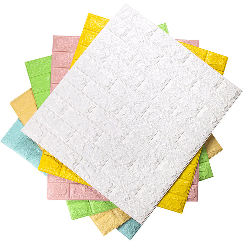 Lisslune | Modern Wall Tile PVC 3D Embossing Self-Adhesive Waterproof Interior Wall Panel