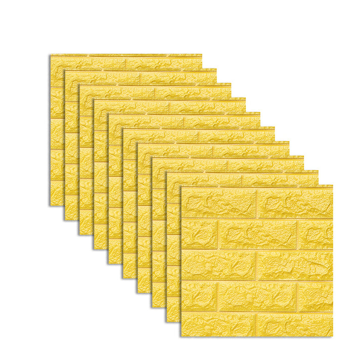 Lisslune | Modern Wall Tile PVC 3D Embossing Self-Adhesive Waterproof Interior Wall Panel