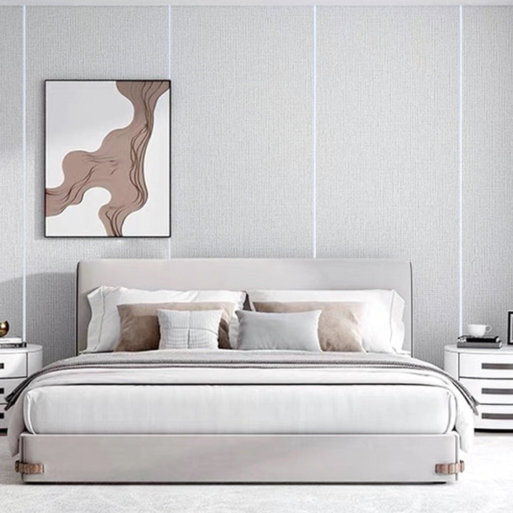 Lisslune | Fireproof foam covering for peeling off and sticking on living room solid color wall panels