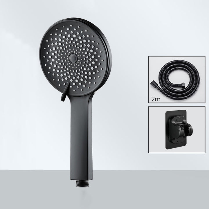 Lisslune | Contemporary round shower head in solid color handheld shower head for the bathroom