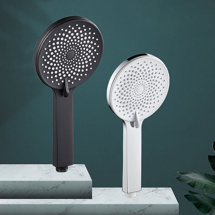 Lisslune | Contemporary round shower head in solid color handheld shower head for the bathroom