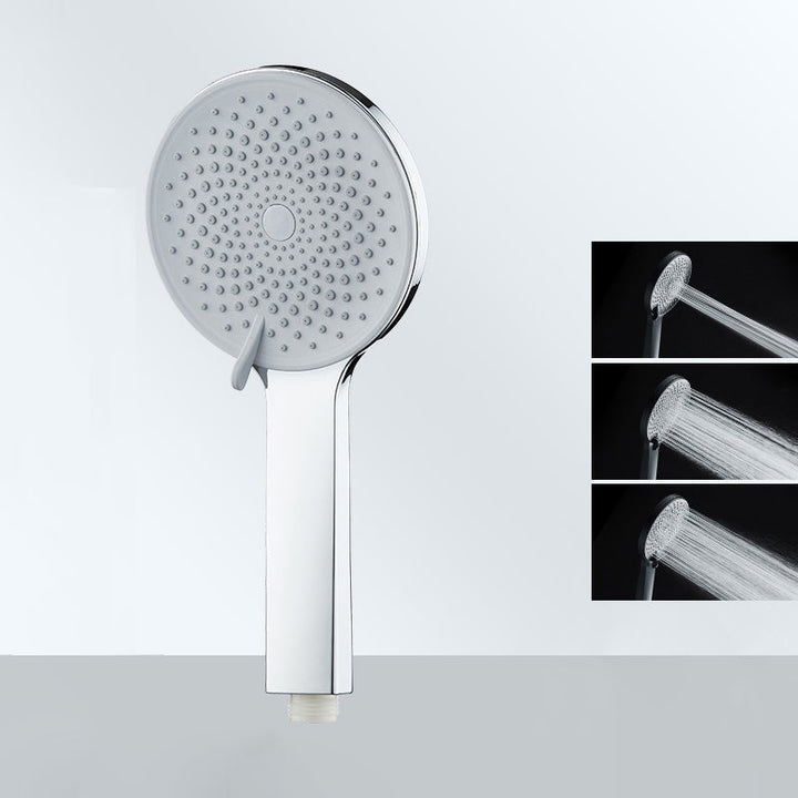 Lisslune | Contemporary round shower head in solid color handheld shower head for the bathroom