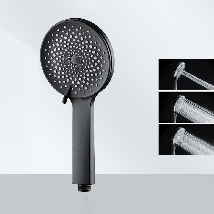 Lisslune | Contemporary round shower head in solid color handheld shower head for the bathroom