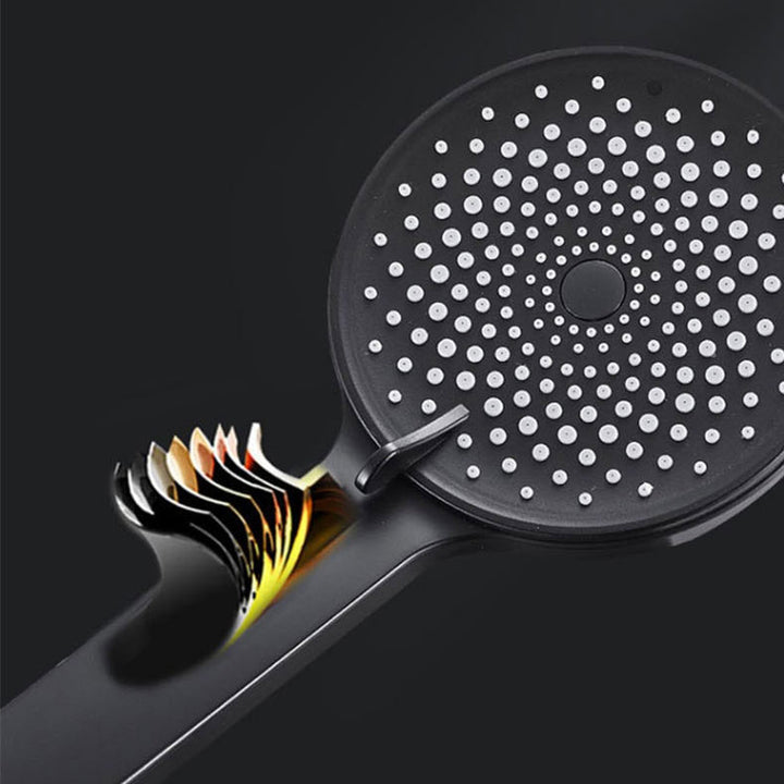 Lisslune | Contemporary round shower head in solid color handheld shower head for the bathroom
