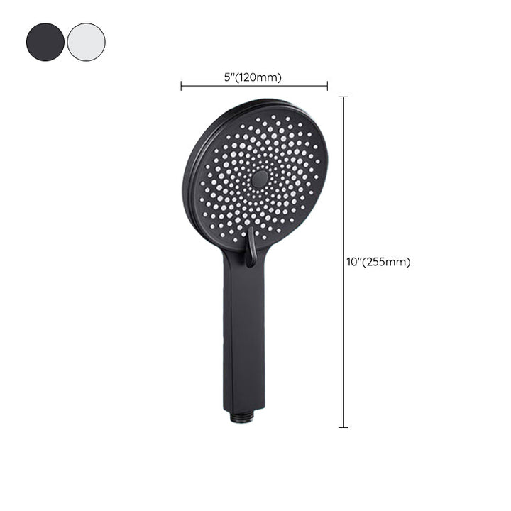Lisslune | Contemporary round shower head in solid color handheld shower head for the bathroom