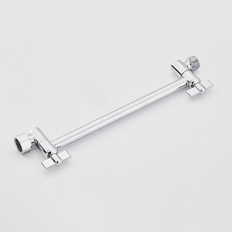 Lisslune | Silver Square Fixed Shower Head Modern Style Wall Mounted Shower Head