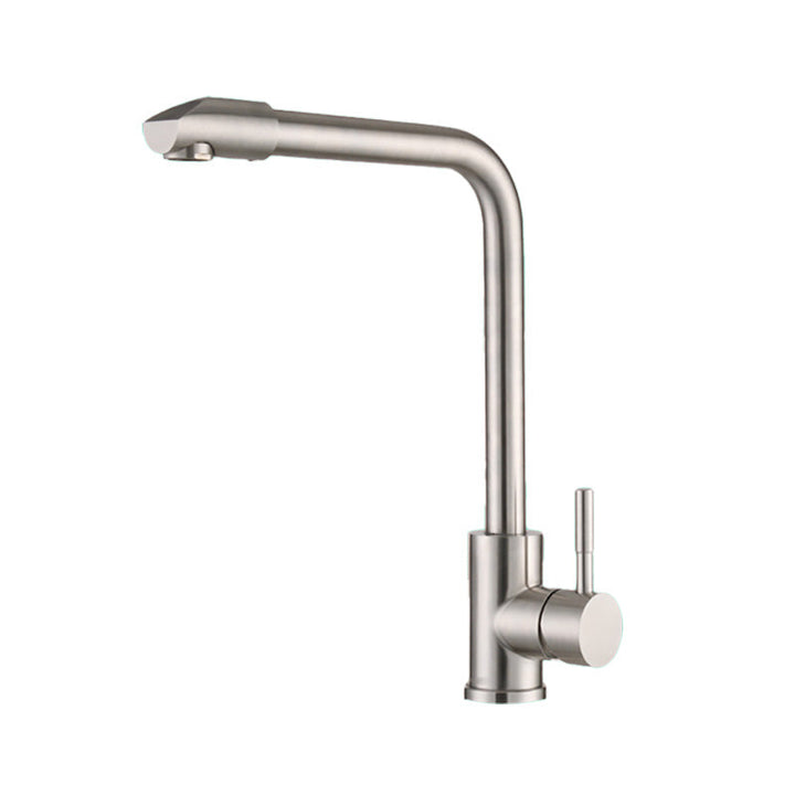 Lisslune | Swivel Spout Bathroom Faucet Contemporary Design Vessel Faucet with Stainless Steel