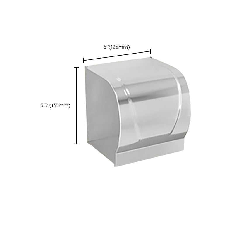 Lisslune | Chrome/Black Classic Bathroom Accessories Set Modern Bath Shelf/Towel Bar & Paper Holder