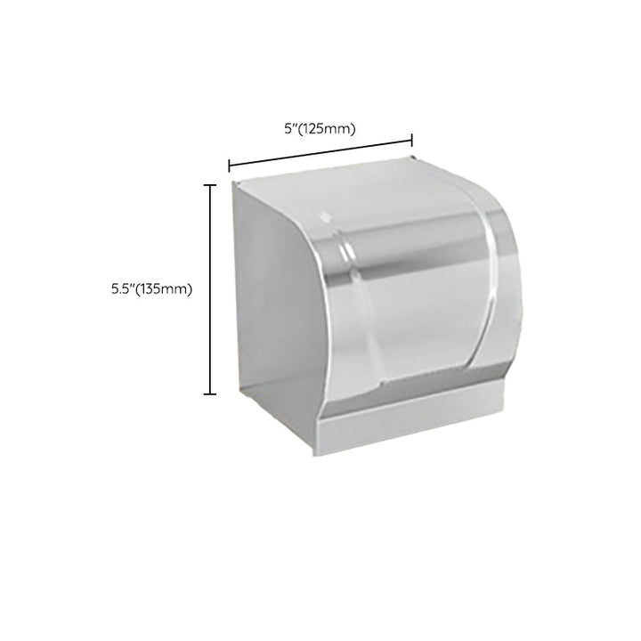 Lisslune | Chrome/Black Classic Bathroom Accessories Set Modern Bath Shelf/Towel Bar & Paper Holder
