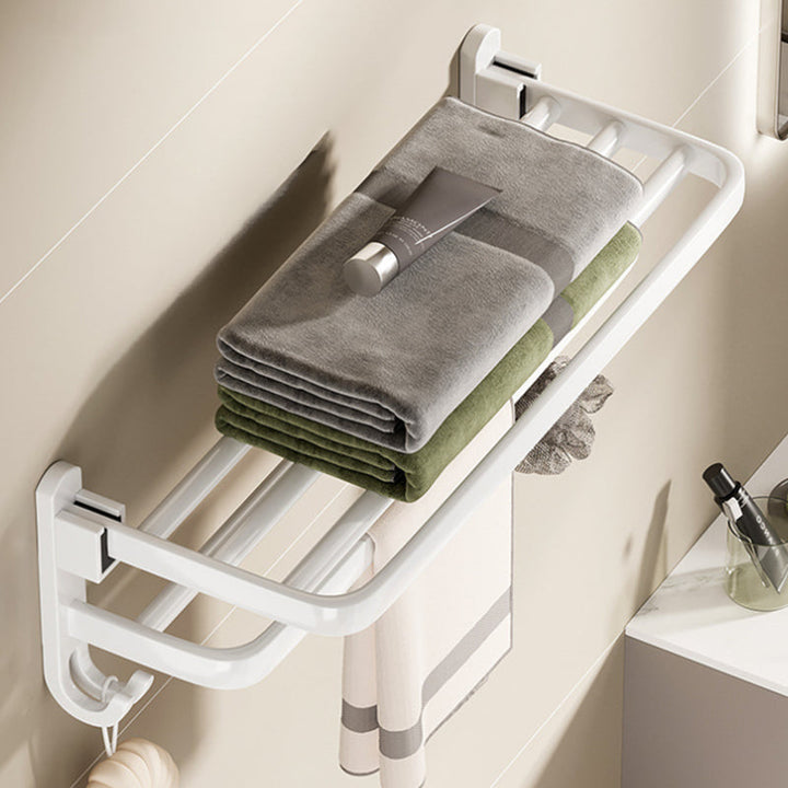 Lisslune | Modern Bathroom Hardware Set Towel Bar White Bathroom Shelf Bathroom Hardware Set