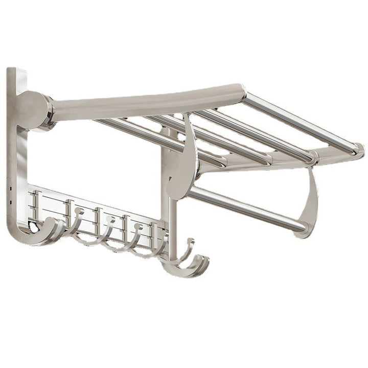 Lisslune | Modern Polished Chrome Bathroom Accessory Set Bathroom Shelf/Towel Holder/Paper Holder included