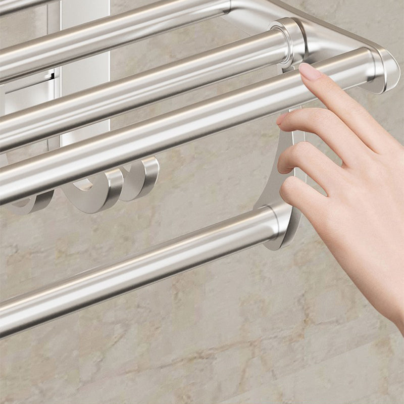 Lisslune | Modern Polished Chrome Bathroom Accessory Set Bathroom Shelf/Towel Holder/Paper Holder included