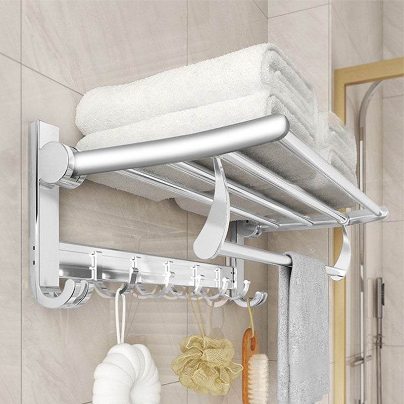 Lisslune | Modern Polished Chrome Bathroom Accessory Set Bathroom Shelf/Towel Holder/Paper Holder included