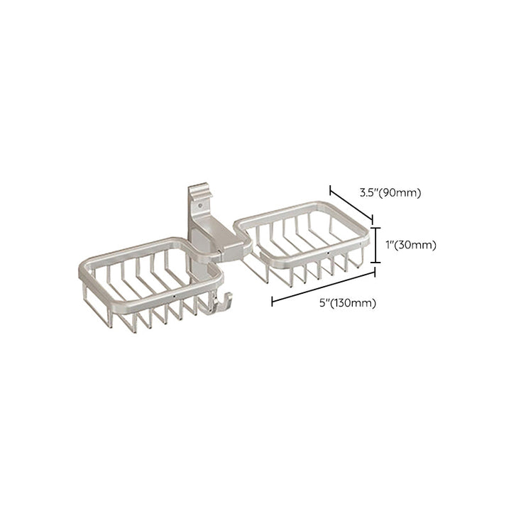 Lisslune | Modern Polished Chrome Bathroom Accessory Set Bathroom Shelf/Towel Holder/Paper Holder included