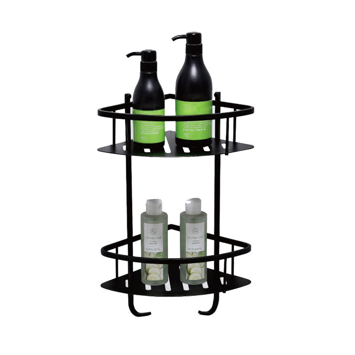 Lisslune | Modern Classic Bath Accessories Set in Matte Black Stainless Steel Bathrobe Hook/Towel Ring Bar