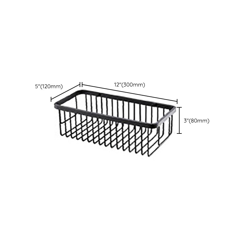 Lisslune | Modern Classic Bathroom Accessories Set in Stainless Steel Matte Black Bathrobe Hook/Towel Ring Bar