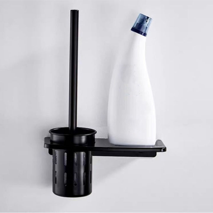 Lisslune | Modern Bathroom Accessories Set Towel Holder Black Soap Dish Bath Accessories Set