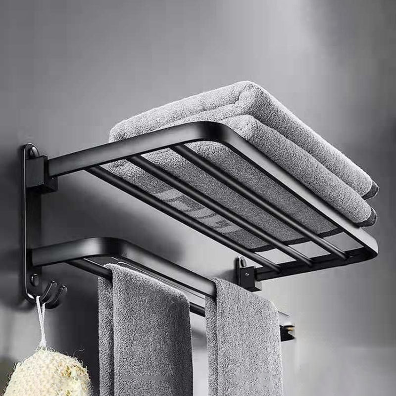 Lisslune | Modern Bathroom Accessories Set Towel Holder Black Soap Dish Bath Accessories Set