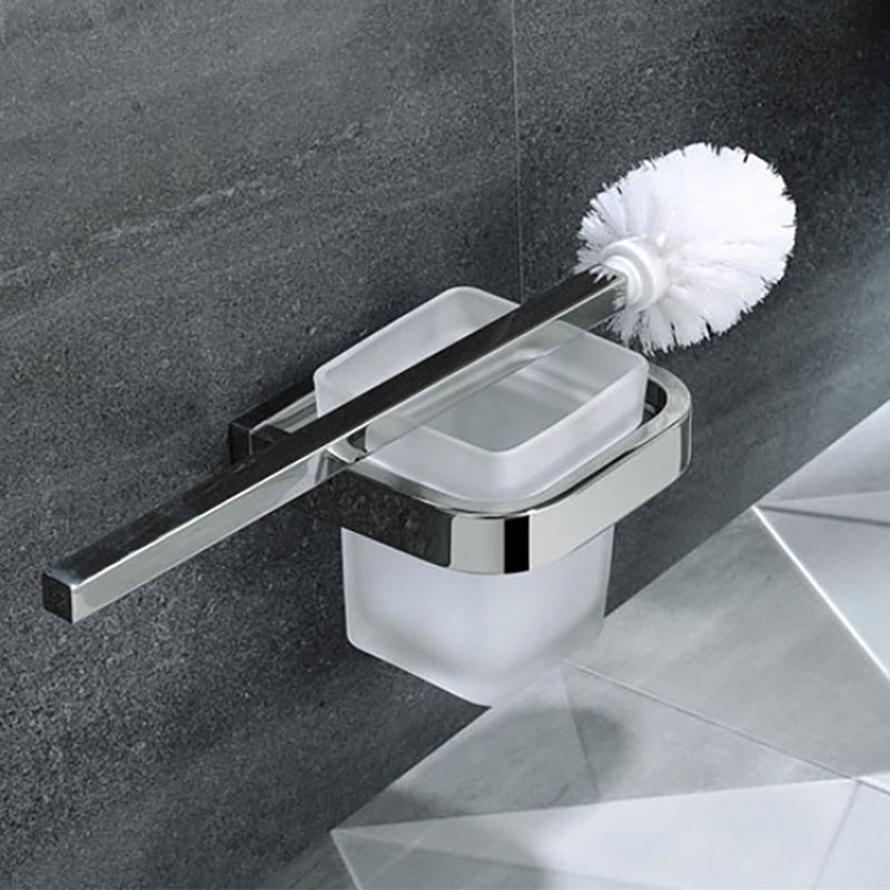 Lisslune | Polished Chrome Modern Bathroom Accessory Set made of Stainless Steel Towel Holder/Soap Dish