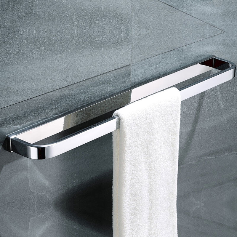 Lisslune | Polished Chrome Modern Bathroom Accessory Set made of Stainless Steel Towel Holder/Soap Dish