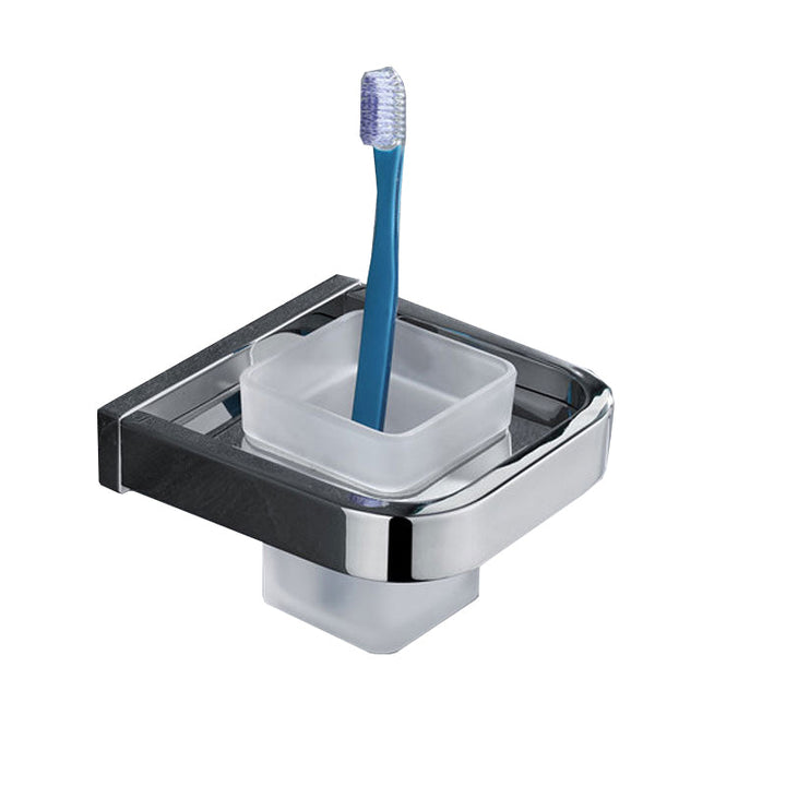 Lisslune | Polished Chrome Modern Bathroom Accessory Set made of Stainless Steel Towel Holder/Soap Dish