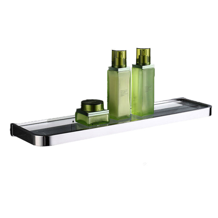 Lisslune | Polished Chrome Modern Bathroom Accessory Set made of Stainless Steel Towel Holder/Soap Dish
