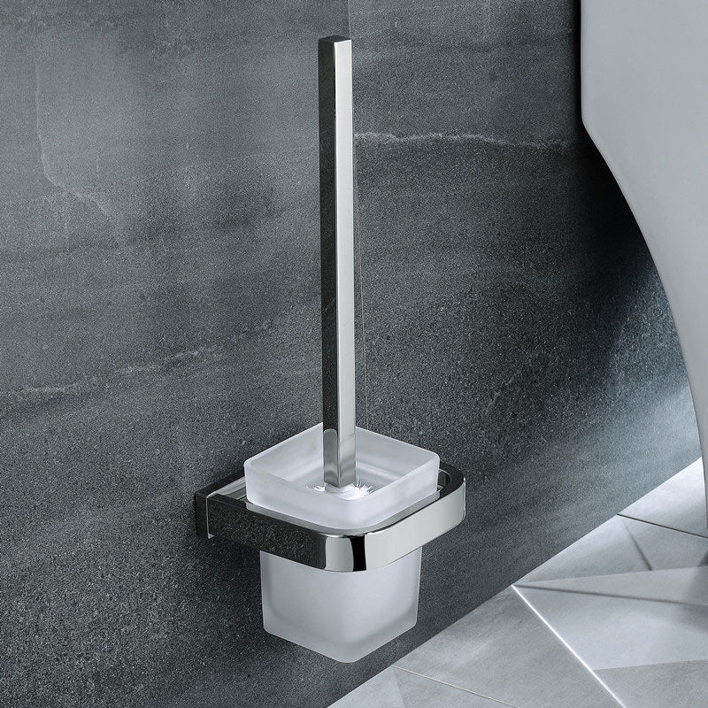 Lisslune | Polished Chrome Modern Bathroom Accessory Set made of Stainless Steel Towel Holder/Soap Dish