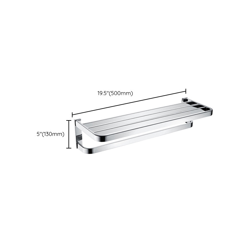 Lisslune | Polished Chrome Modern Bathroom Accessory Set made of Stainless Steel Towel Holder/Soap Dish