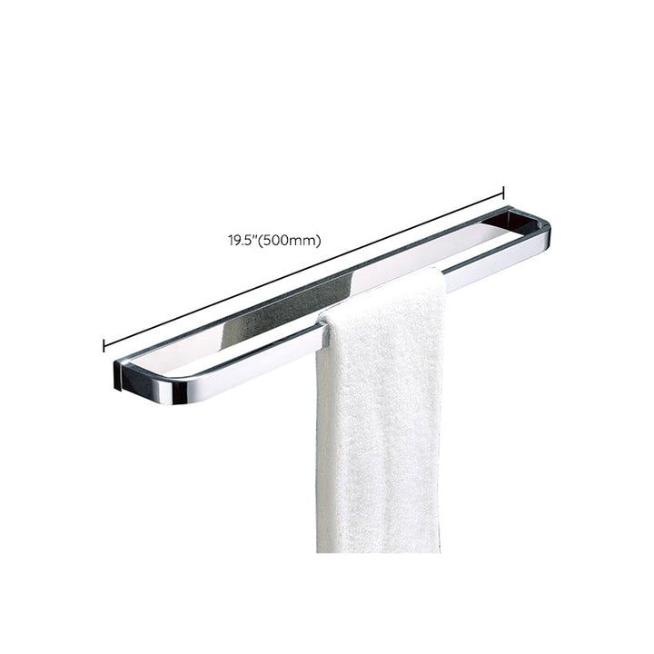Lisslune | Polished Chrome Modern Bathroom Accessory Set made of Stainless Steel Towel Holder/Soap Dish