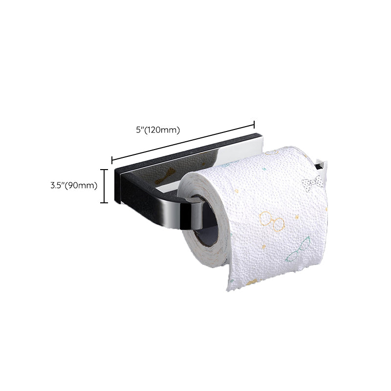 Lisslune | Polished Chrome Modern Bathroom Accessory Set made of Stainless Steel Towel Holder/Soap Dish