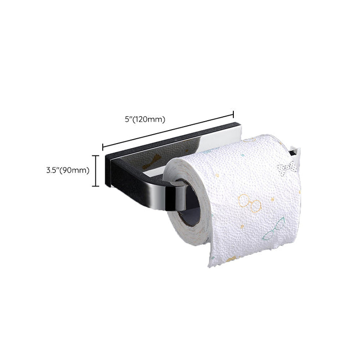 Lisslune | Polished Chrome Modern Bathroom Accessory Set made of Stainless Steel Towel Holder/Soap Dish