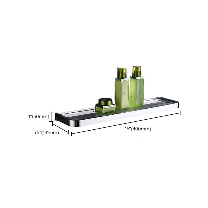 Lisslune | Polished Chrome Modern Bathroom Accessory Set made of Stainless Steel Towel Holder/Soap Dish