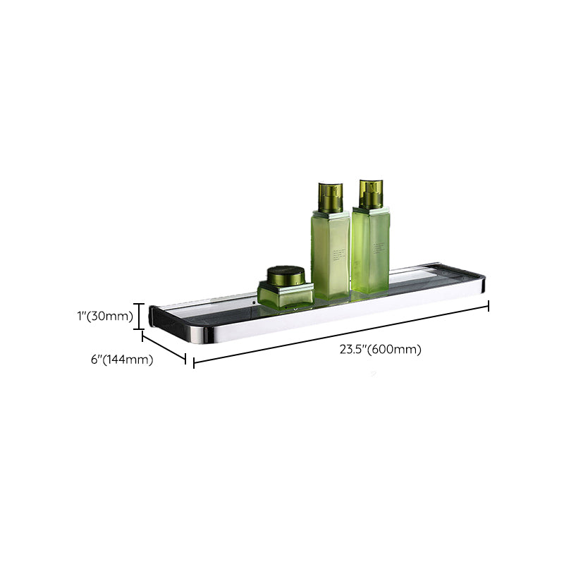 Lisslune | Polished Chrome Modern Bathroom Accessory Set made of Stainless Steel Towel Holder/Soap Dish