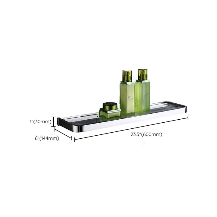 Lisslune | Polished Chrome Modern Bathroom Accessory Set made of Stainless Steel Towel Holder/Soap Dish