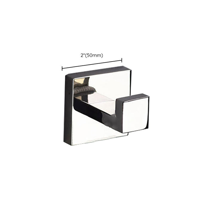 Lisslune | Polished Chrome Modern Bathroom Accessory Set made of Stainless Steel Towel Holder/Soap Dish