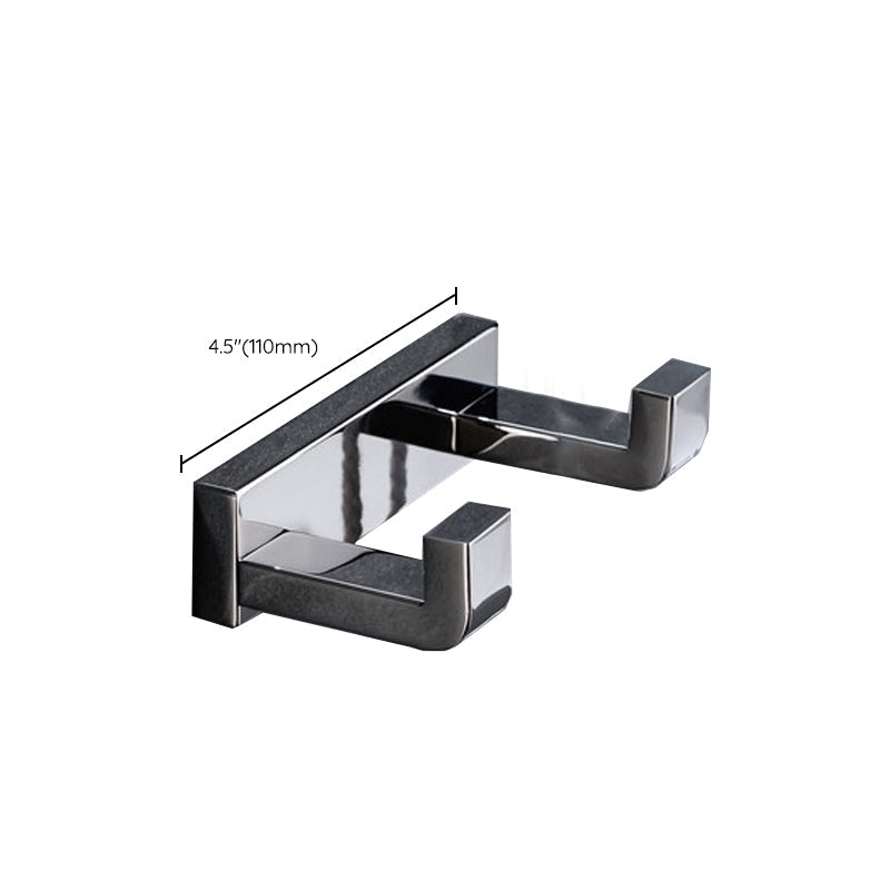 Lisslune | Polished Chrome Modern Bathroom Accessory Set made of Stainless Steel Towel Holder/Soap Dish