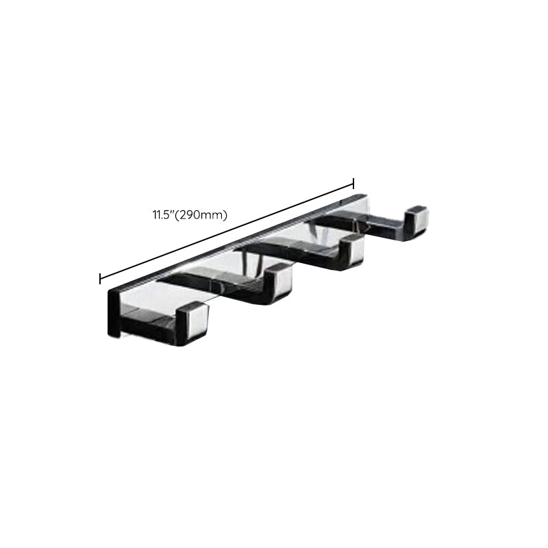 Lisslune | Polished Chrome Modern Bathroom Accessory Set made of Stainless Steel Towel Holder/Soap Dish