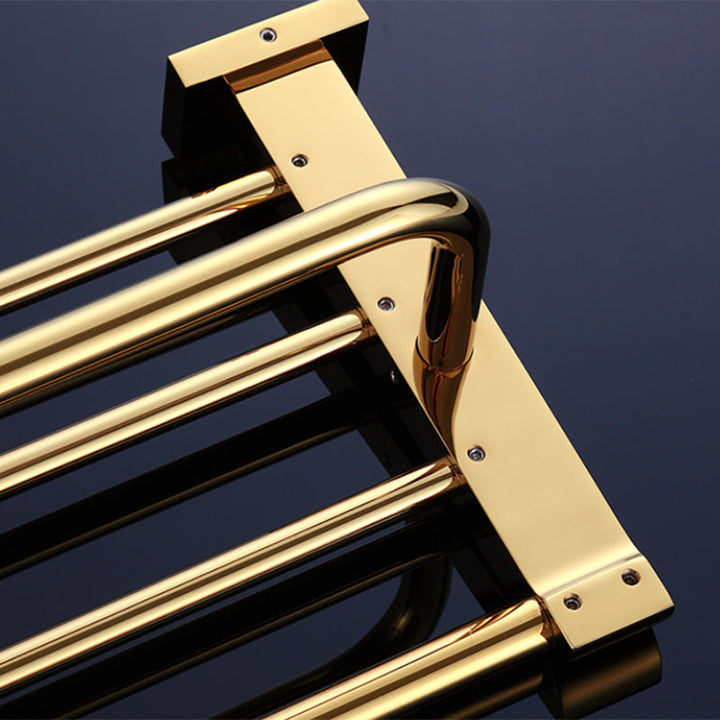 Lisslune | Modern Towel Bar Bathroom Hardware Set Bathroom Shelf Gold Bathroom Accessory Set