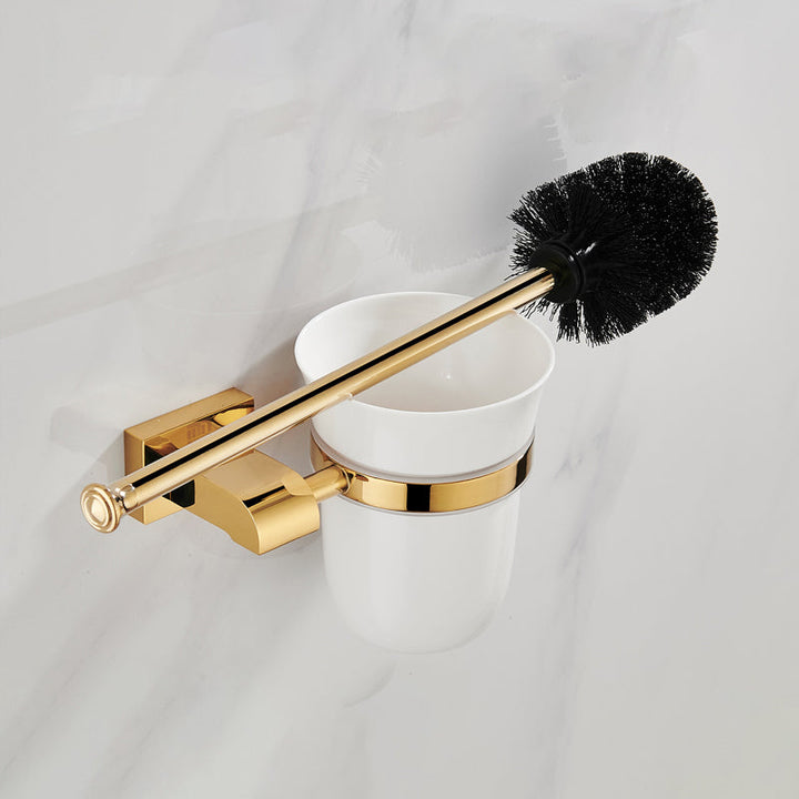 Lisslune | Modern Towel Bar Bathroom Hardware Set Bathroom Shelf Gold Bathroom Accessory Set