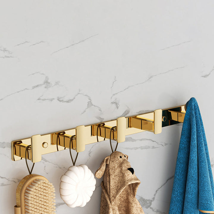 Lisslune | Modern Towel Bar Bathroom Hardware Set Bathroom Shelf Gold Bathroom Accessory Set