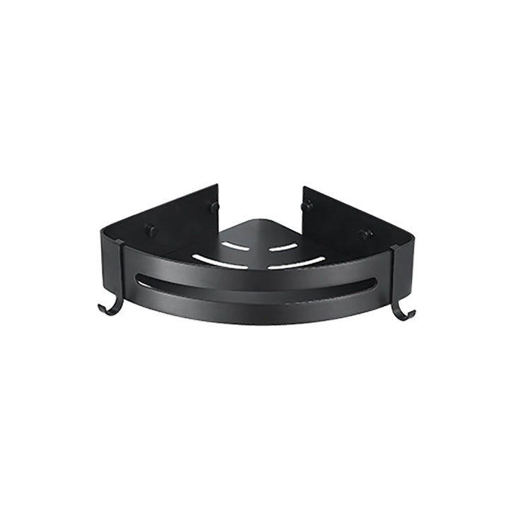 Lisslune | Modern Classic Bathroom Hardware Set Matte Black Bathrobe/Towel Rack & Bathroom Shelf