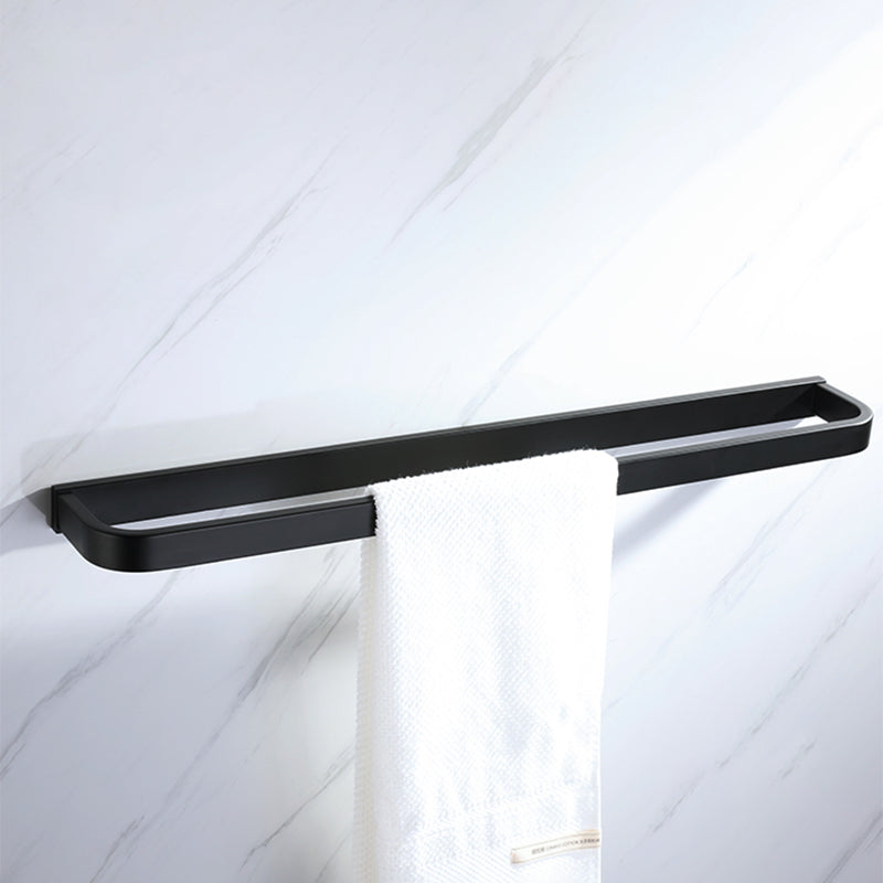 Lisslune | Modern Bathroom Hardware Set Bath Shelf Towel Bar Black Bath Hardware Set