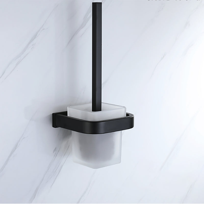 Lisslune | Modern Bathroom Hardware Set Bath Shelf Towel Bar Black Bath Hardware Set
