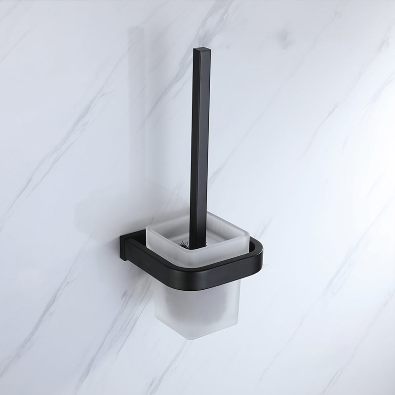 Lisslune | Modern Bathroom Hardware Set Bath Shelf Towel Bar Black Bath Hardware Set